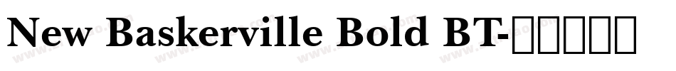 New Baskerville Bold BT字体转换